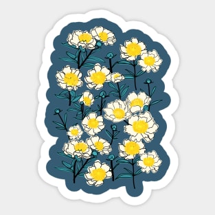 Paeonia Claire de Lune Peony Sticker